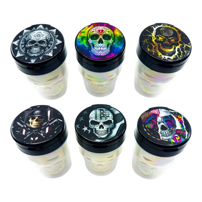 SMOKE ZILLA LIGHTUP SKULL B BUCKET 6CT/ BOX