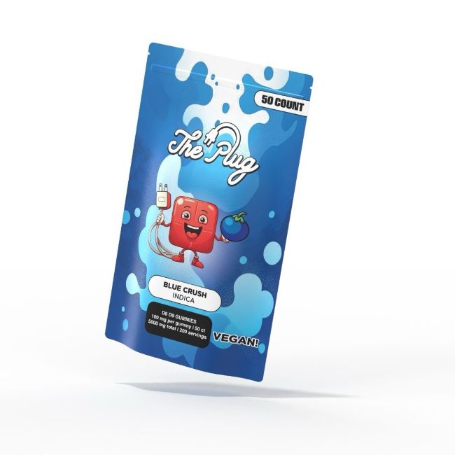 THE PLUG D8 + D9 5,000MG VEGAN GUMMIES 50CT/ BAG