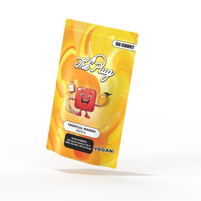 THE PLUG D8 + D9 5,000MG VEGAN GUMMIES 50CT/ BAG