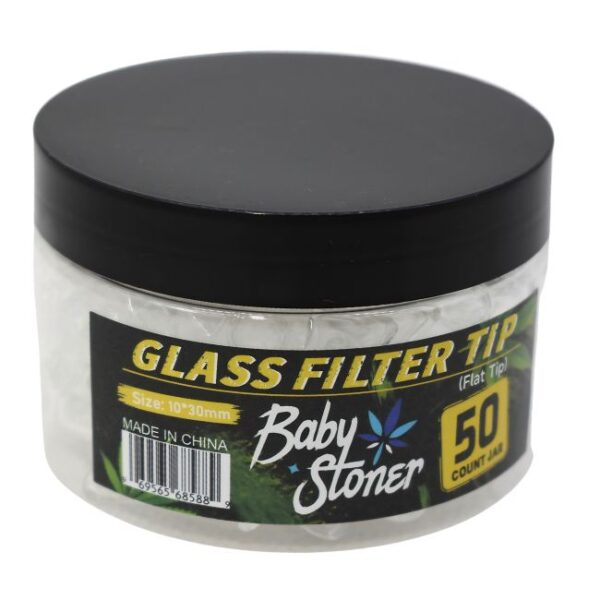 BABY STONER GLASS FILTER TIP 50CT JAR