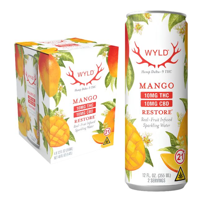 WYLD HEMP 10MG THC : CBG SPARKLING WATER 4CT/ PACK