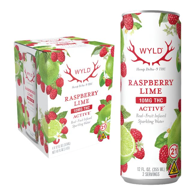 WYLD HEMP 10MG THC : CBG SPARKLING WATER 4CT/ PACK