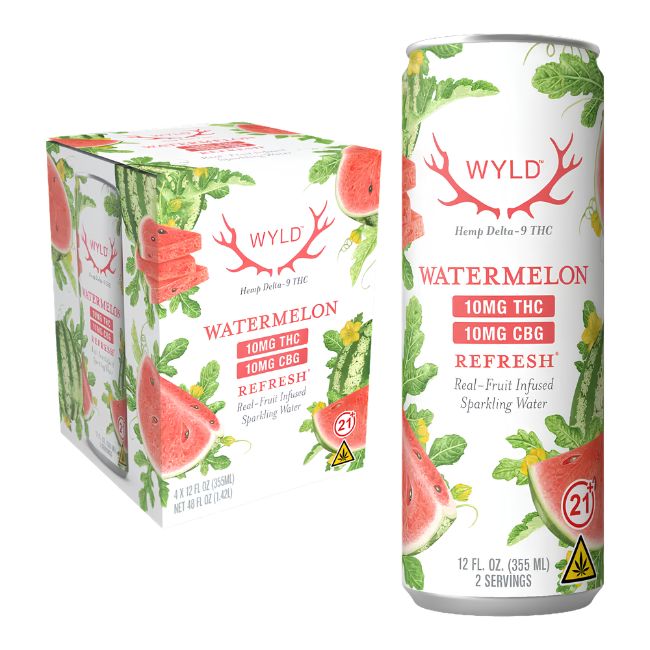 WYLD HEMP 10MG THC : CBG SPARKLING WATER 4CT/ PACK