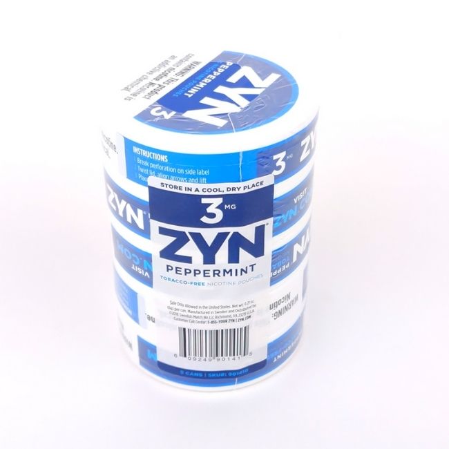 ZYN NIC - 5 CANS / PACK "15 POUCHES PER CAN"