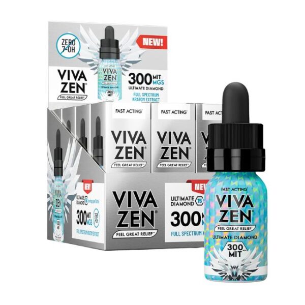 VIVA ZEN ULTIMATE DIAMOND 300MG MIT MGS 15ML KRATOM SHOT 12CT/ BOX