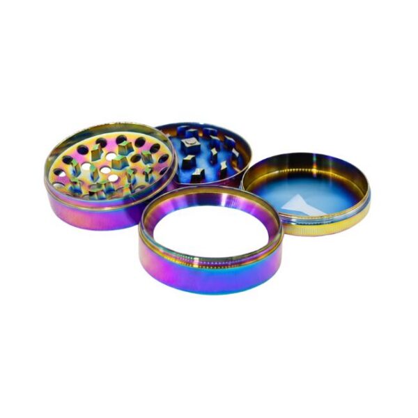 63MM 2.5'' RAINBOW COLOR 4PART GRINDER