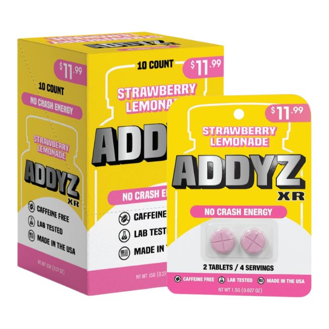 ADDYZ XR NO CRASH ENERGY TABLETS 2CT/10PK (PRE PRICED $11.99)