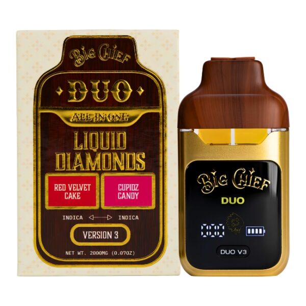 BIG CHIEF DUO V3 THCA LIQUID DIAMOND 2GM DISPO 10CT/ BOX