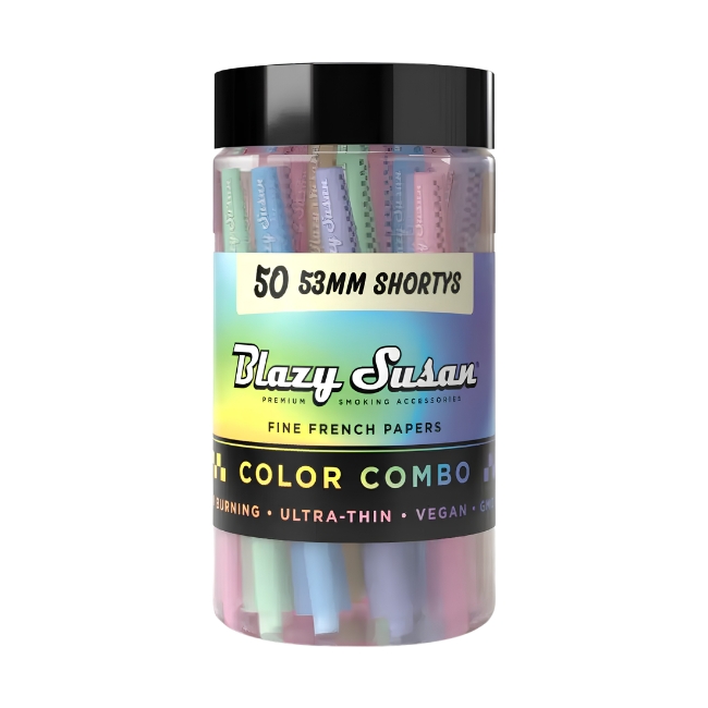 BLAZY SUSAN PRE ROLLED CONE 53MM SHORTYS 50CT/ JAR