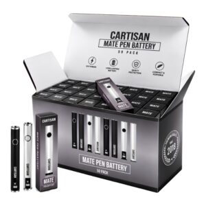 CARTISAN MATE 400mAH PEN BATTERY BLACK & SILVER 50CT/ DISPLAY CARTISAN MATE 400mAH PEN BATTERY BLACK & SILVER 50CT/ DISPLAY