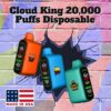 CLOUD KING 5% DISPOSABLE (160ML) 20K PUFFS 10CT/ BOX (MADE IN USA)