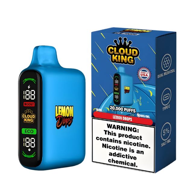 CLOUD KING 5% DISPOSABLE (80ML) 20K PUFFS 5CT/ BOX (MADE IN USA)