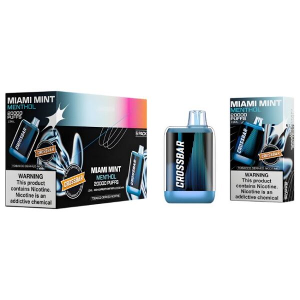 CROSSBAR 5% DISPOSABLE (65ML) 20K PUFFS 5CT/ BOX