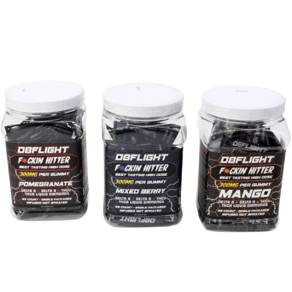 D8FLIGHT D8 + D9 + THCV + THCA LIQUID DIAMONDS 7500MG GUMMIES 25CT JAR