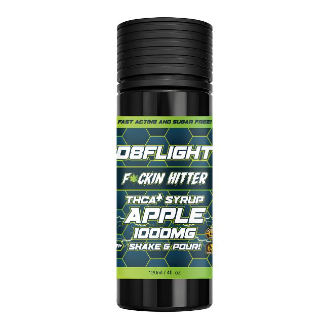 D8FLIGHT THCA + 1000MG 120ML 4OZ SYRUP BOTTLE