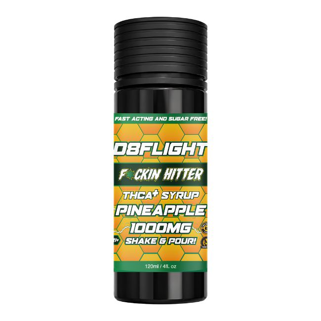 D8FLIGHT THCA + 1000MG 120ML 4OZ SYRUP BOTTLE