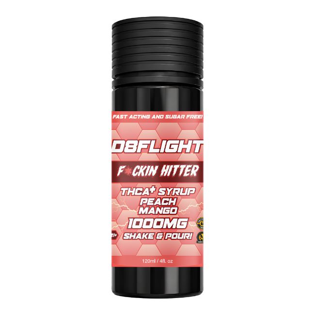 D8FLIGHT THCA + 1000MG 120ML 4OZ SYRUP BOTTLE