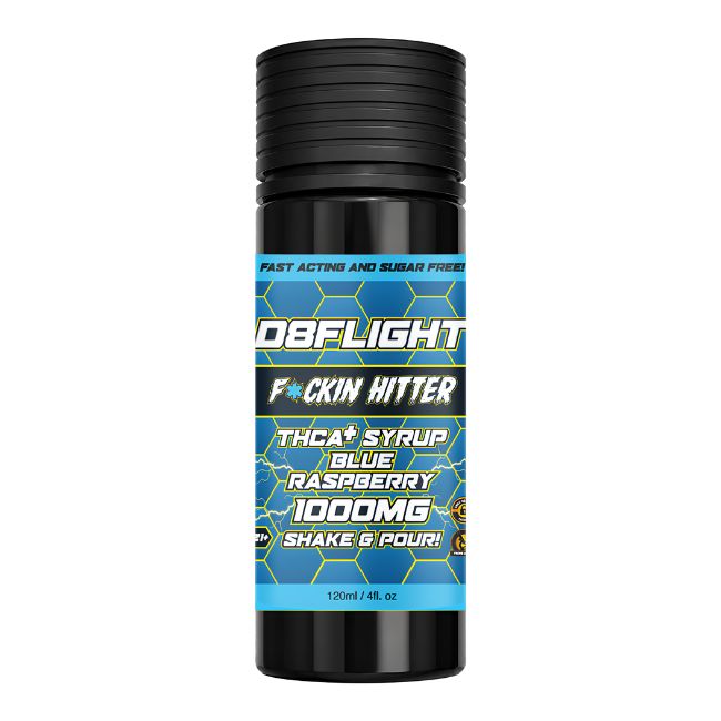 D8FLIGHT THCA + 1000MG 120ML 4OZ SYRUP BOTTLE