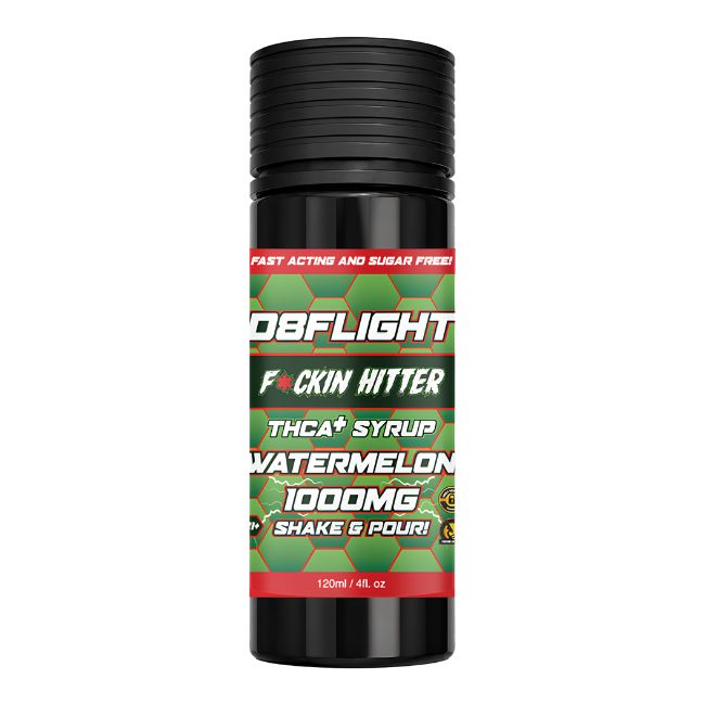 D8FLIGHT THCA + 1000MG 120ML 4OZ SYRUP BOTTLE