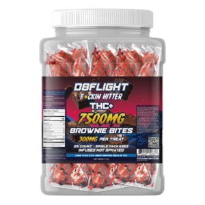 D8FLIGHTFHTRT01 D8FLIGHT THC+ INFUSED NOT SPRAYED 7500MG TREATS 25CT JAR