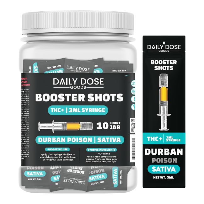 DAILY DOSE GOODS BOOSTER SHOTS THC+ 3ML SYRINGE 10CT/ JAR