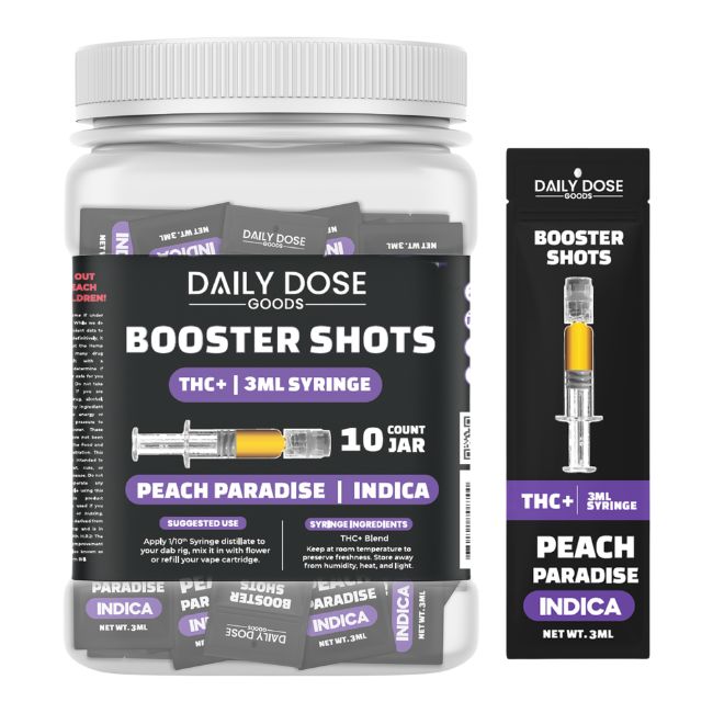 DAILY DOSE GOODS BOOSTER SHOTS THC+ 3ML SYRINGE 10CT/ JAR