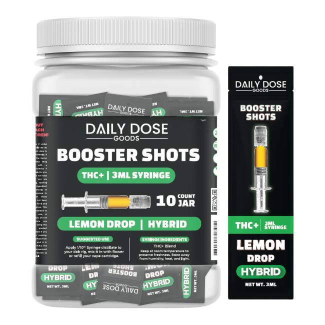 DAILY DOSE GOODS BOOSTER SHOTS THC+ 3ML SYRINGE 10CT/ JAR
