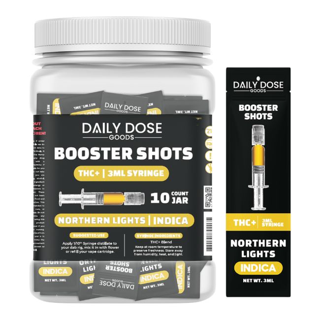 DAILY DOSE GOODS BOOSTER SHOTS THC+ 3ML SYRINGE 10CT/ JAR