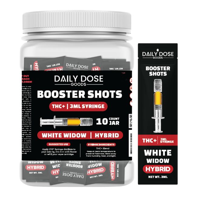 DAILY DOSE GOODS BOOSTER SHOTS THC+ 3ML SYRINGE 10CT/ JAR