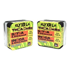 ELYXR LA THCA SUGAR & BUDDER COMBO 3GM DABS 6CT/ BOX