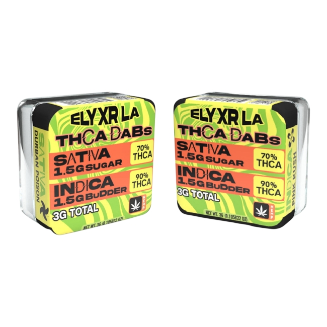 ELYXR LA THCA SUGAR & BUDDER COMBO 3GM DABS 6CT/ BOX