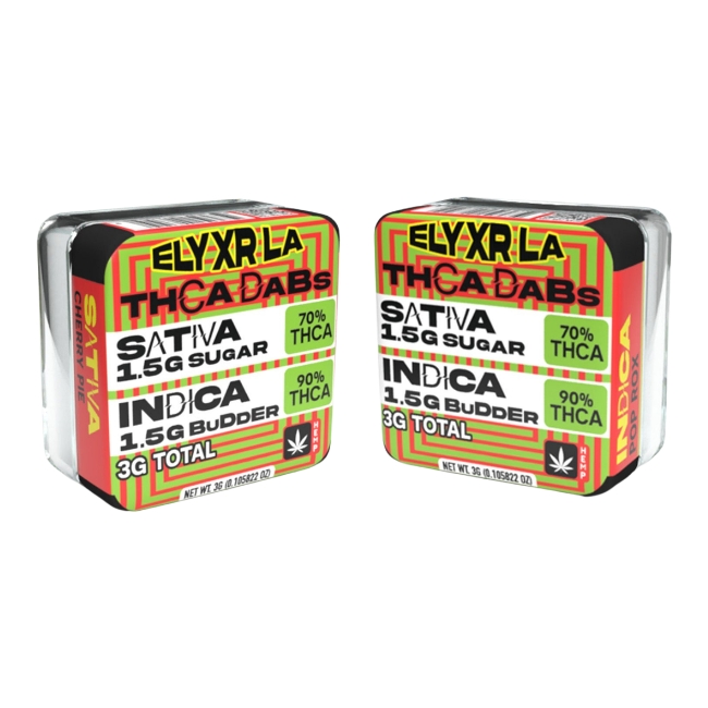 ELYXR LA THCA SUGAR & BUDDER COMBO 3GM DABS 6CT/ BOX