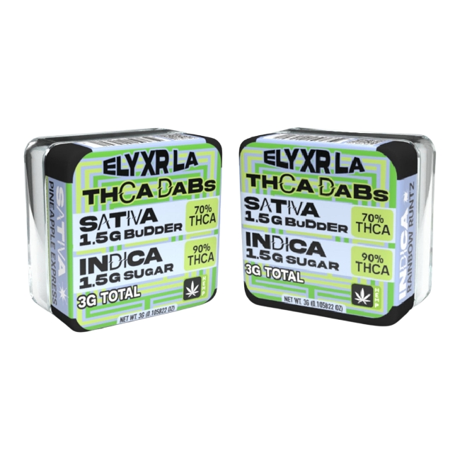 ELYXR LA THCA SUGAR & BUDDER COMBO 3GM DABS 6CT/ BOX