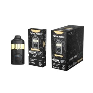 FLYING HORSE BLACK EDITION THC IX+THCP+THC VIII 3 IN 1 FLAVOR 9GM DISPO 5CT/ BOX