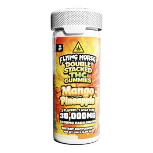 FLYING HORSE DOUBLE STACKED THC 30,000MG GUMMIES 15CT/ JAR