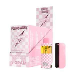 FLYING HORSE POWER SPLIT HIGH POTENCY THCP + D8 LIVE 9GM DISPO 5CT/ BOX