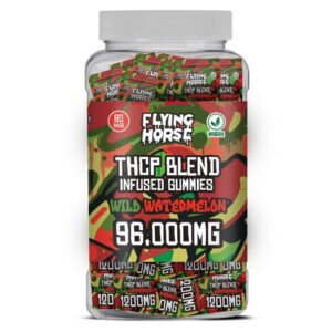 FLYING HORSE THCP BLEND INFUSED 96000MG GUMMIES 80CT JAR