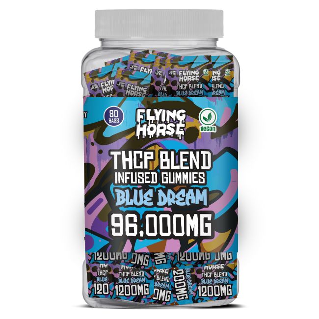 FLYING HORSE THCP BLEND INFUSED 96000MG GUMMIES 80CT JAR