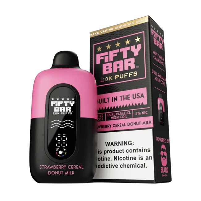 FIFTY BAR 5% DISPOSABLE (90ML) 20K PUFFS 5CT/ BOX