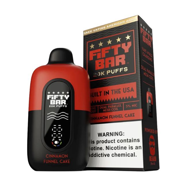 FIFTY BAR 5% DISPOSABLE (90ML) 20K PUFFS 5CT/ BOX