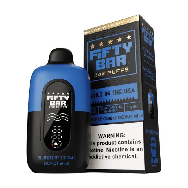 FIFTY BAR 5% DISPOSABLE (90ML) 20K PUFFS 5CT/ BOX