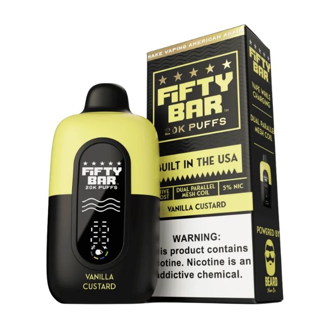 FIFTY BAR 5% DISPOSABLE (90ML) 20K PUFFS 5CT/ BOX