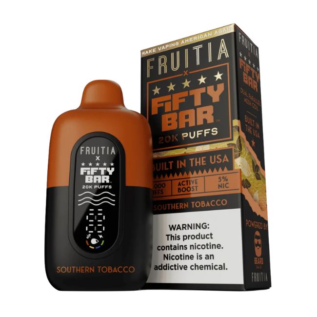 FIFTY BAR BY FRUITIA 5% DISPOSABLE (90ML) 20K PUFFS 5CT/ BOX