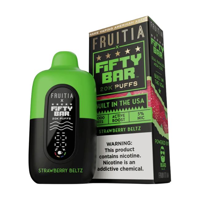 FIFTY BAR BY FRUITIA 5% DISPOSABLE (90ML) 20K PUFFS 5CT/ BOX