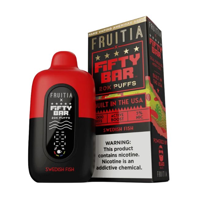 FIFTY BAR BY FRUITIA 5% DISPOSABLE (90ML) 20K PUFFS 5CT/ BOX