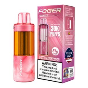 FOGER SWITCH PRO 5% DISPOSABLE POD (95ML) 30K PUFFS 5CT/ BOX (TEXAS COMPLIANT) FOGER SWITCH PRO 5% DISPOSABLE POD (95ML) 30K PUFFS 5CT/ BOX (TEXAS COMPLIANT)