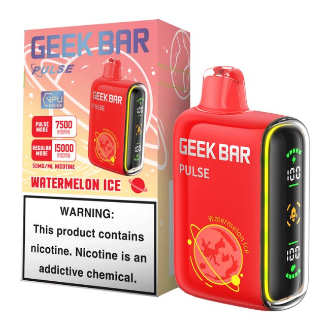 GEEK BAR PULSE 5% DISPOSABLE (80ML) 15K PUFFS (TEXAS COMPLIANT) 5CT/ BOX