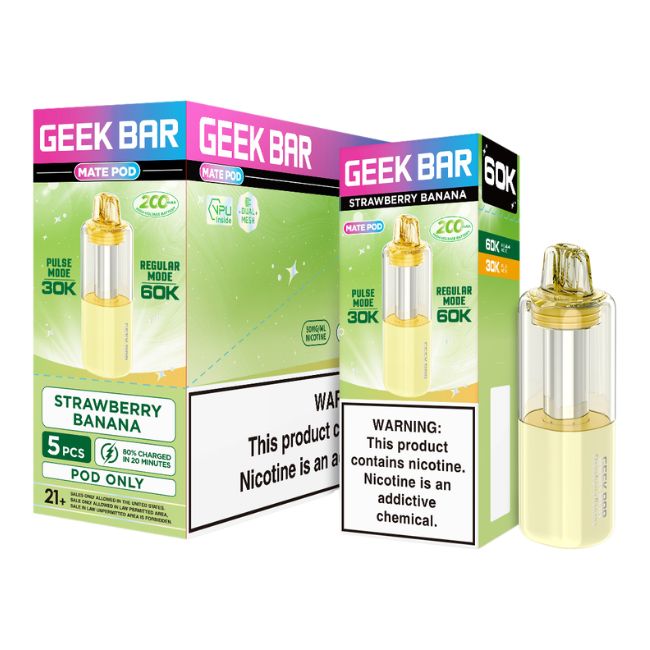 GEEK BAR 5% DISPOSABLE MATE POD (80ML) 60K PUFFS 5CT/ BOX