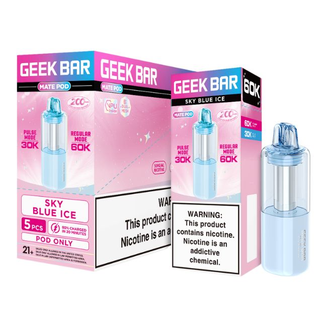 GEEK BAR 5% DISPOSABLE MATE POD (80ML) 60K PUFFS 5CT/ BOX