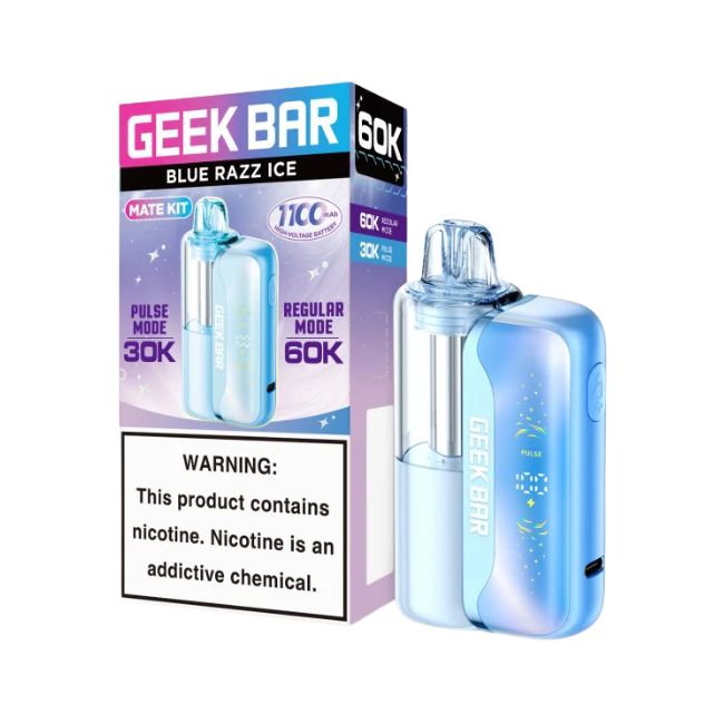 GEEK BAR 5% DISPOSABLE MATE KIT (80ML) 60K PUFFS (TEXAS COMPLIANT) 5CT/ BOX